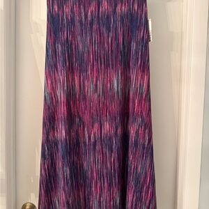 Elegant Multicolor Women's Lularoe Maxi Skirt